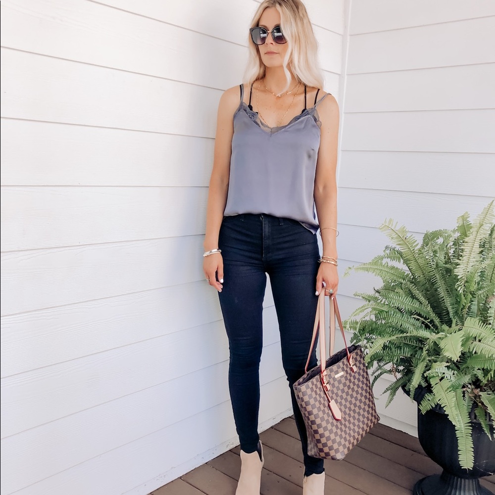 Abercrombie & Fitch Lace Trim Cami